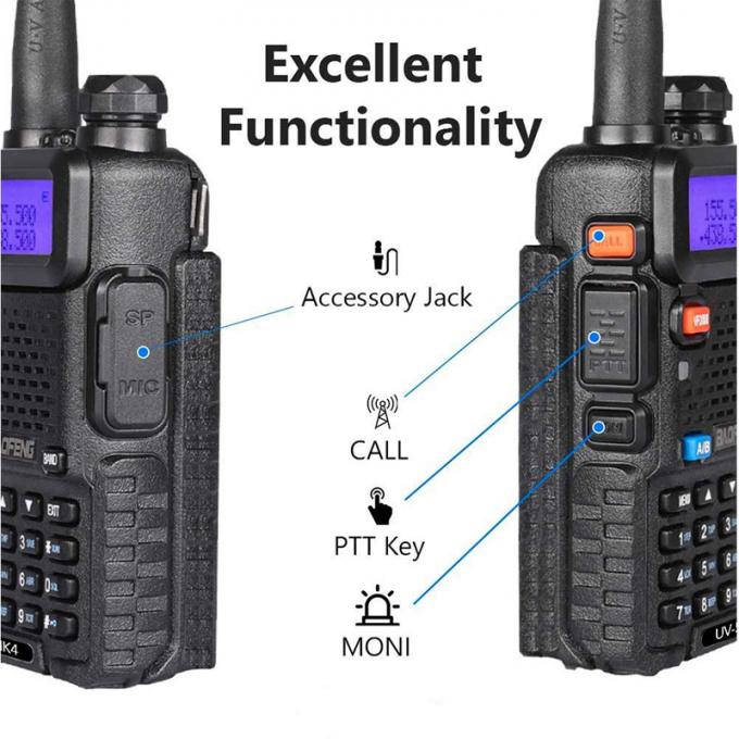 1800mAh Rechargeable ABS 128 Channels UHF Walkie Talkie 0